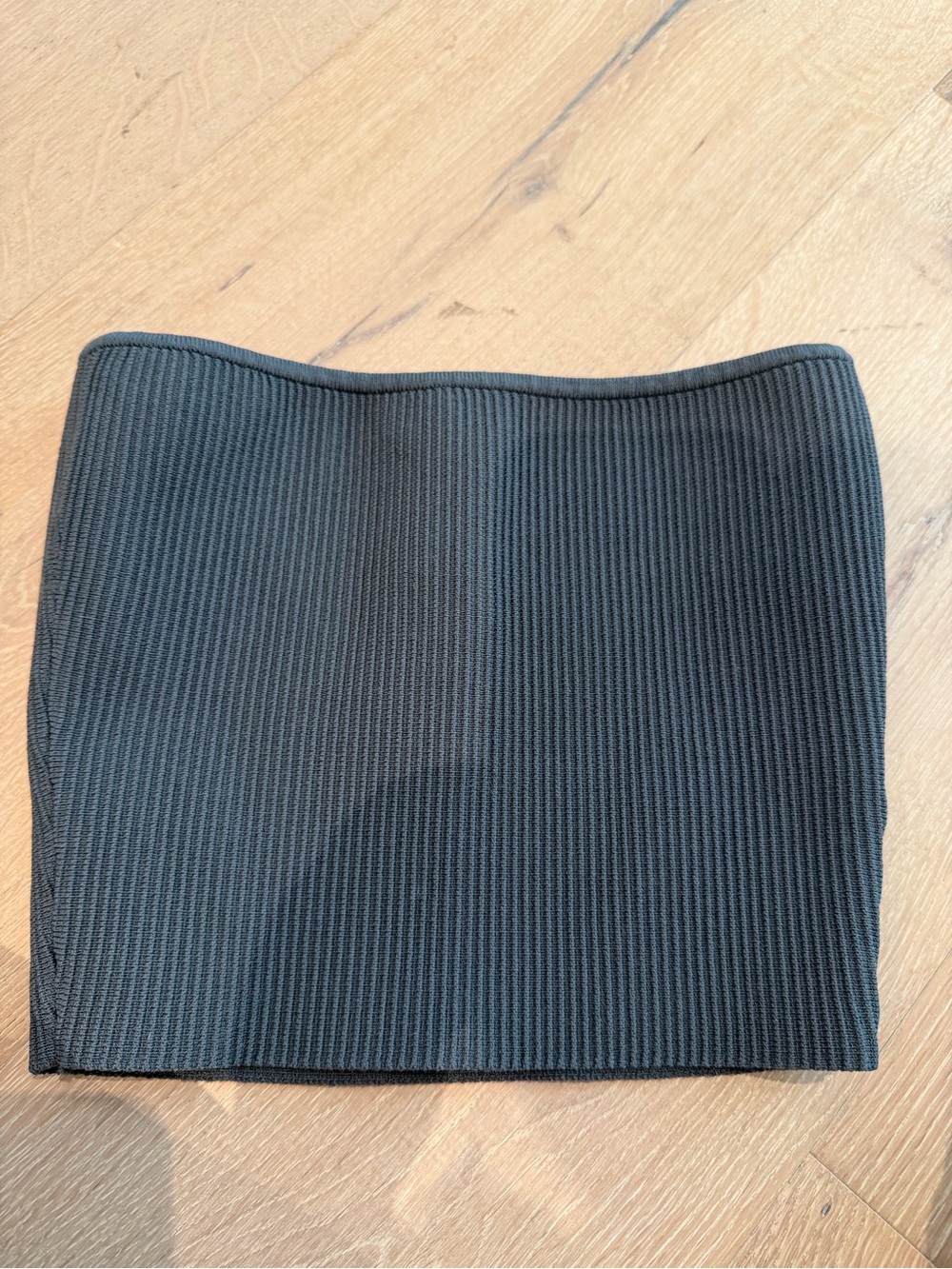 Ribbed Black Tube Top